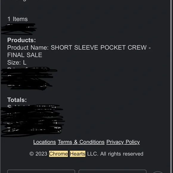 Chrome Hearts SS24 Pocket Tee - Picture 8 of 8